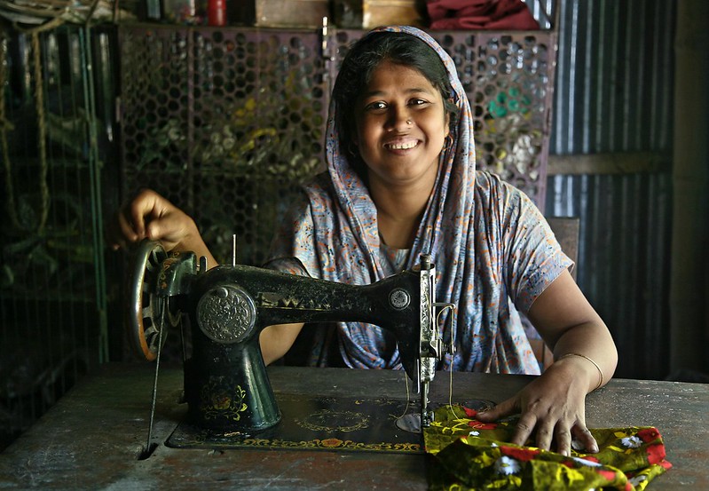 Hawa Begum, a beneficiary of a World Bank livelihoods project.
